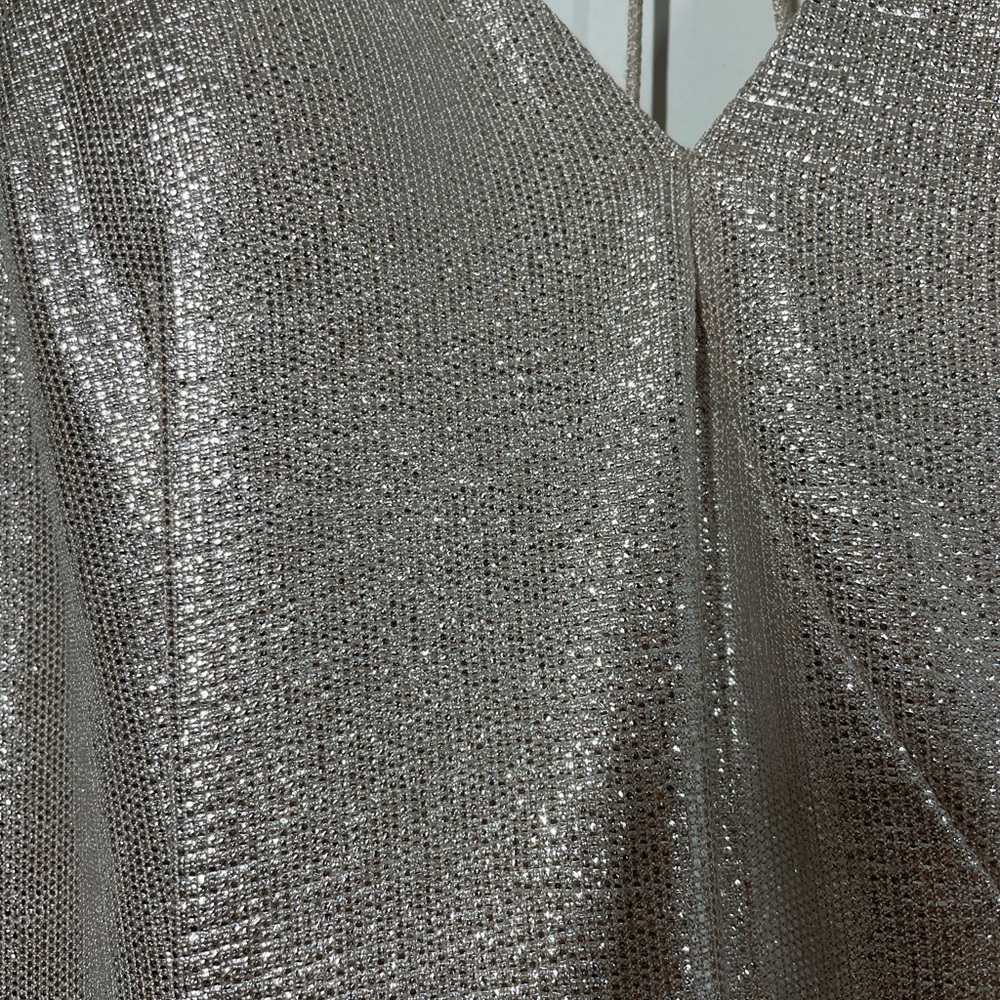 Aidan Mattox Silver Column Dress size 14 NWT - Picture 7 of 13